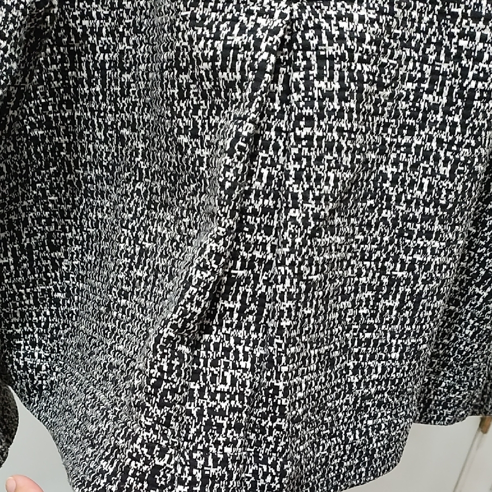 Charter Club Black and White Textured Blazer - Picture 5 of 5